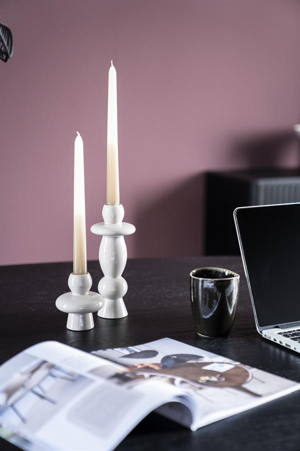 Candles Barolo (set of 2) 8x8x20 / 8.5x8.5x9 – beige | By Boo