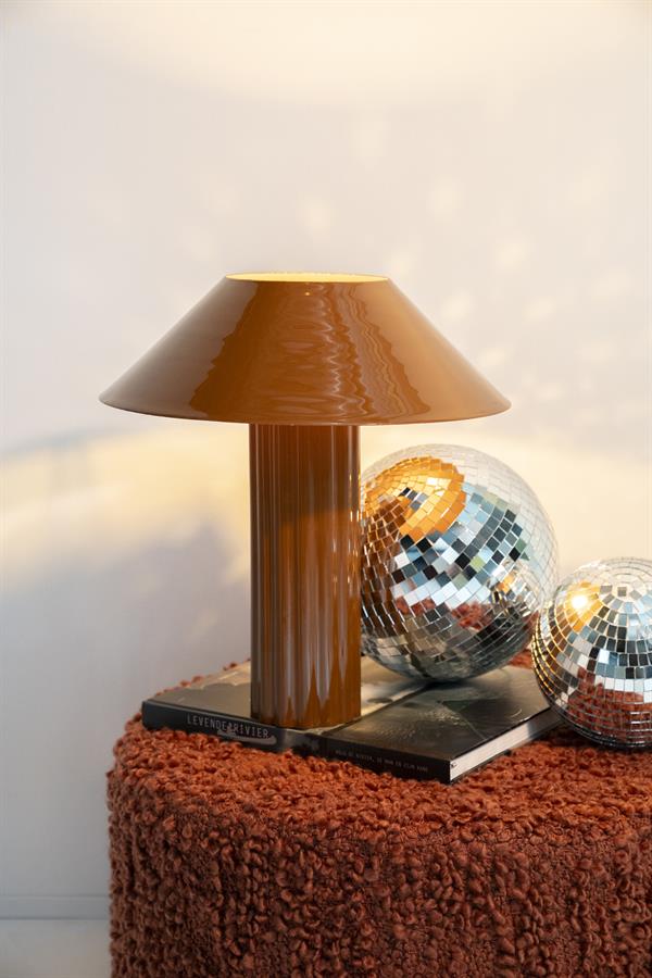 Lamp Pallas 39x39x44 – bruin | By Boo