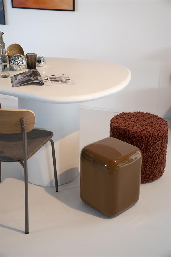 Poufs and stools Stool Dixon 34x34x42 – mustard | By Boo