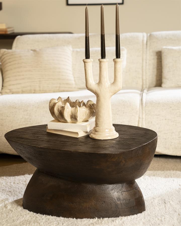 Tables Coffee table Cobble 75x59x35 – bruin | By Boo