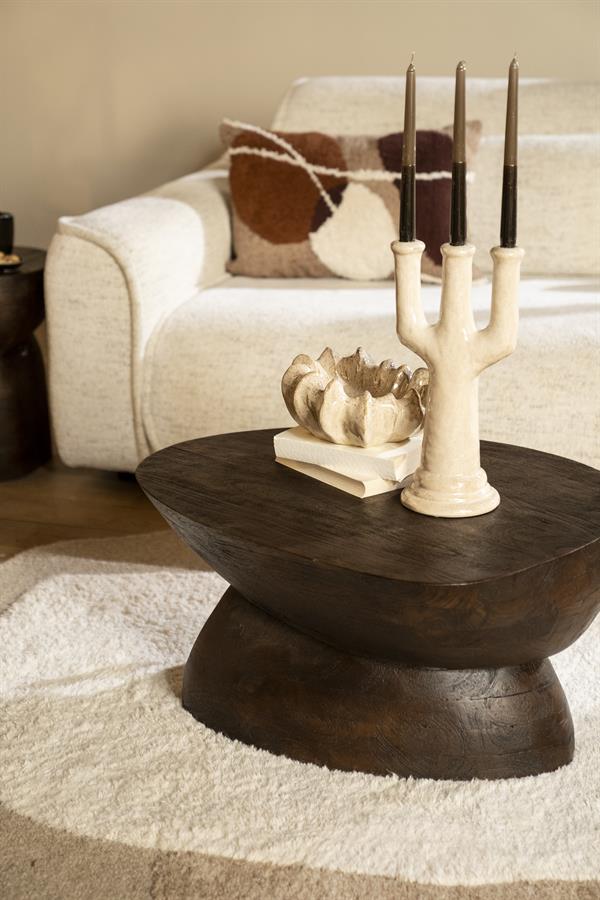 Tables Coffee table Cobble 75x59x35 – bruin | By Boo