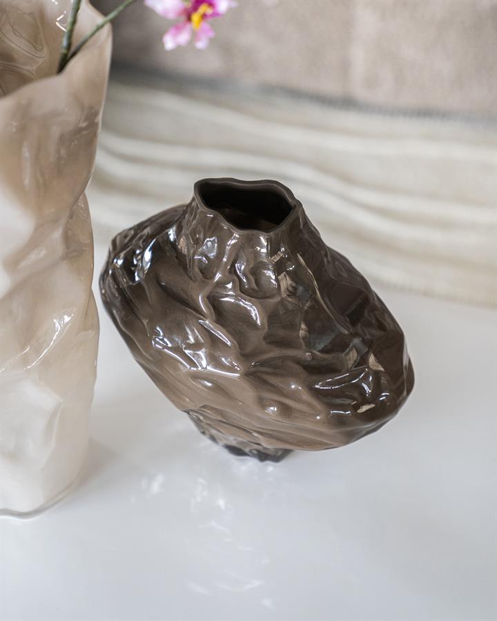 Pottery and vases Rias small 26,5x17x22 – bruin | By Boo