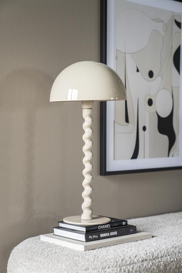 Lamp Table lamp Luox 25x25x50 – beige | By Boo