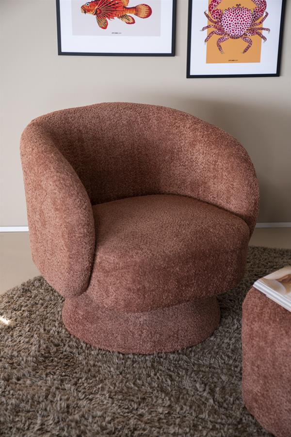 Poufs and stools Sahi 46x44x41 – terra | By Boo