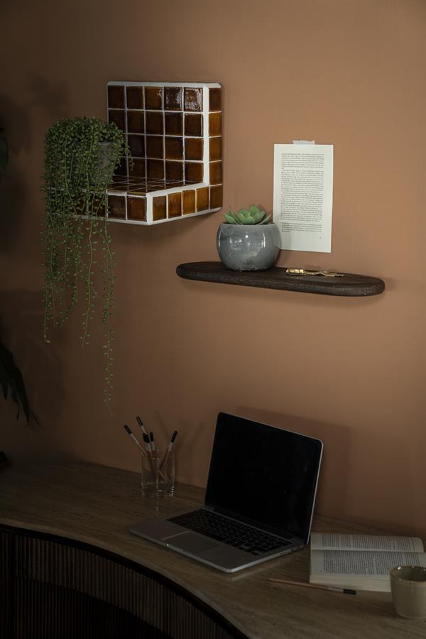 Wanddecoratie Tre 1 49x15x3 – bruin | By Boo