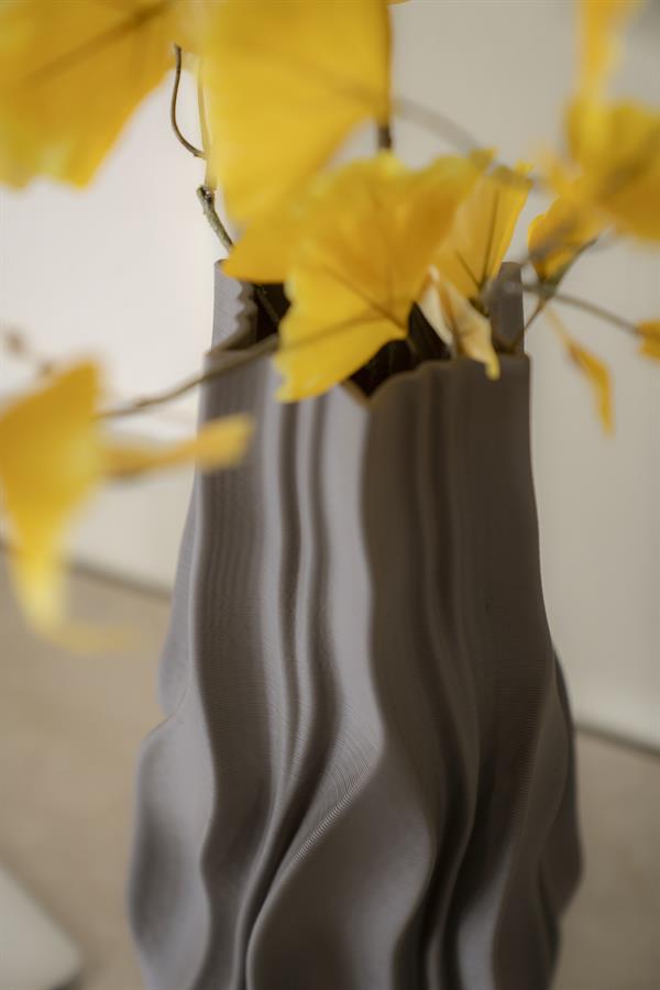 Pottery and vases Nove small 14,5x14,5x30 – taupe | By Boo