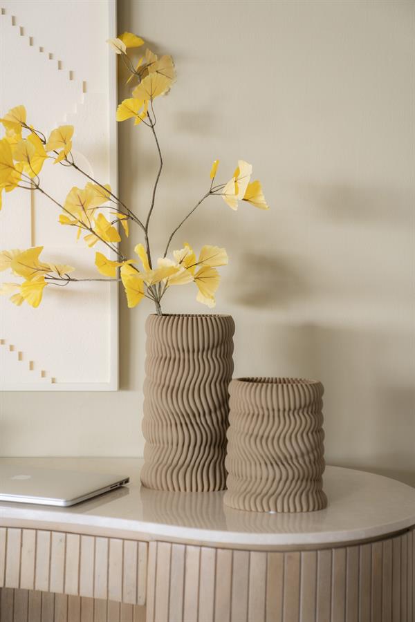 Pottery and vases Vase Mae small 17x17x20 – beige | By Boo