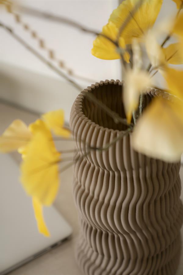 Pottery and vases Vase Mae large 17x17x30 – beige | By Boo