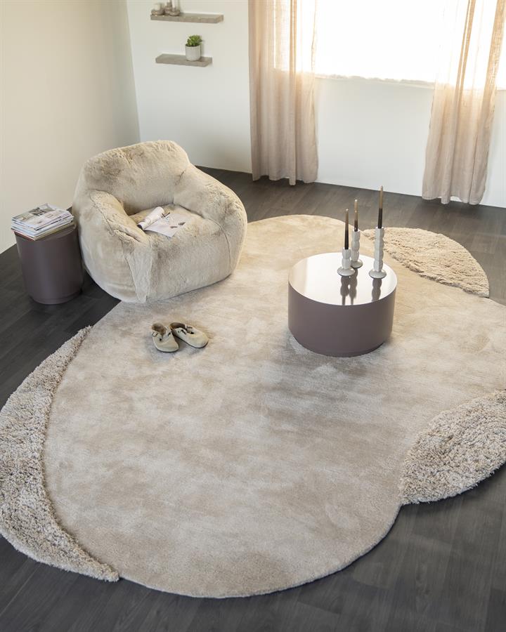 Tables Coffee table Mesita 60x60x35 – taupe | By Boo