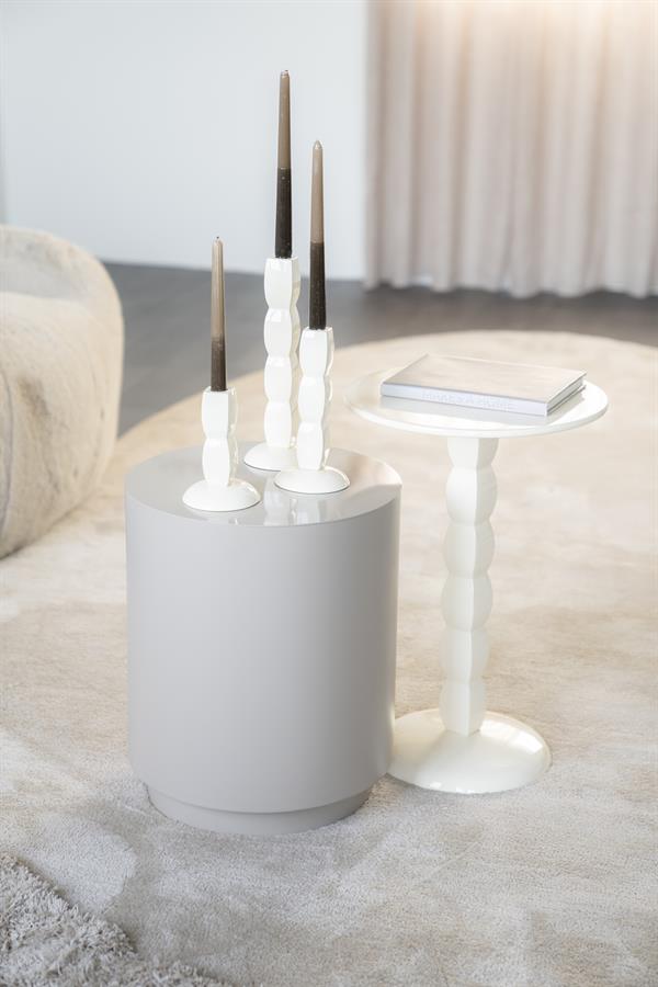 Candles Candle holder Prinz 10x10x28 / 10x10x21 / 10x10x15 – beige | By Boo
