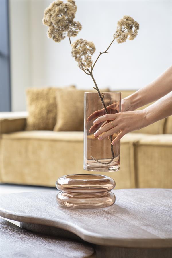 Pottery and vases Chunky 12x12x25 / 20x20x10 – bruin | By Boo