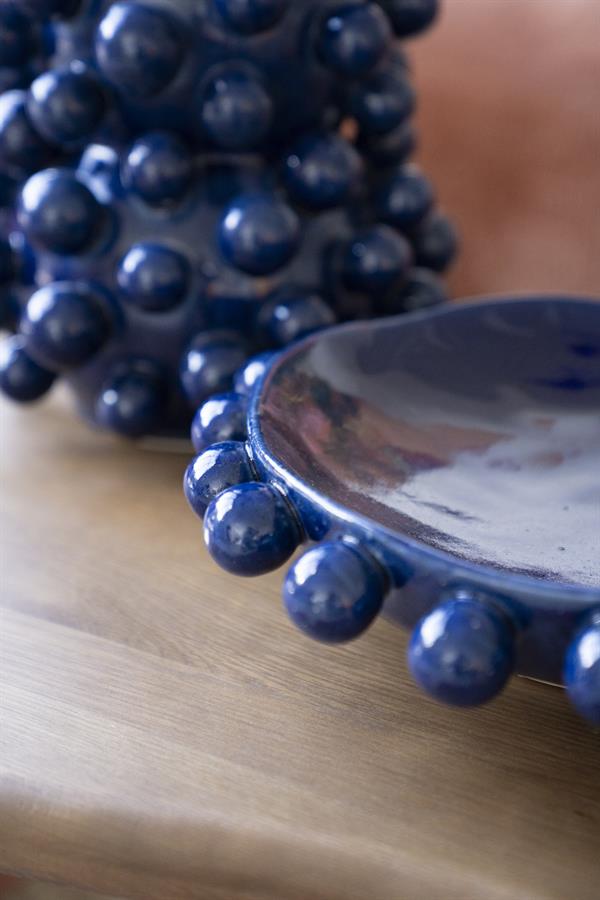 Woonaccessoire Bowl Viro 35,5x35,5x9 – blauw | By Boo