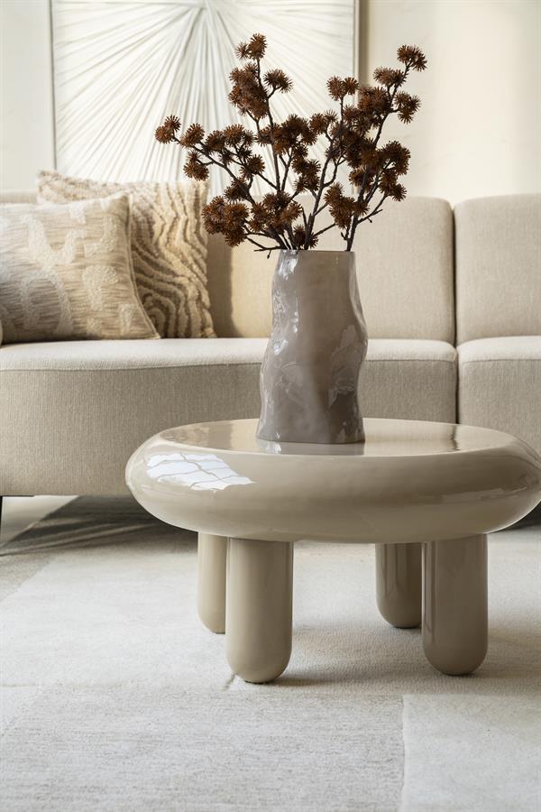 Tables Coffee table Balloon 70x70x35 – beige | By Boo
