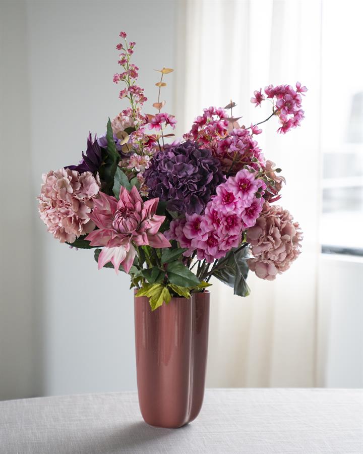 Pottery and vases Flori 17,5x17,5x30 – rood | By Boo