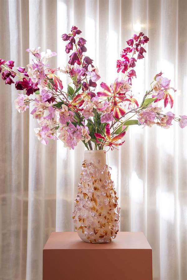 Pottery and vases Quartz 1 27x27x28 – roze | By Boo