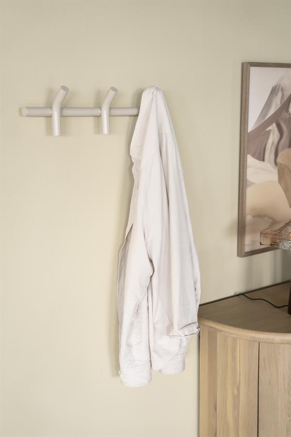 Wanddecoratie Wall coat rack Matto 3 53x14x11,5 – beige | By Boo