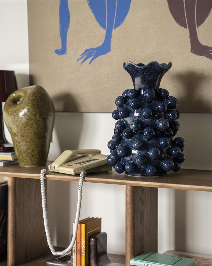 Pottery and vases Vase Viro 28,3x28,3x39,7 – blauw | By Boo