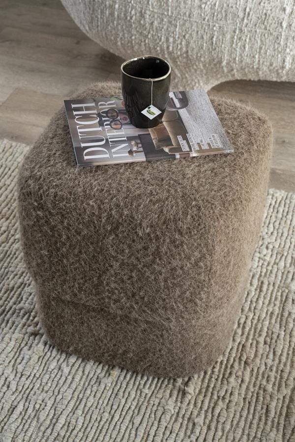 Poufs and stools Stool Kelso 40x40x40 – bruin | By Boo