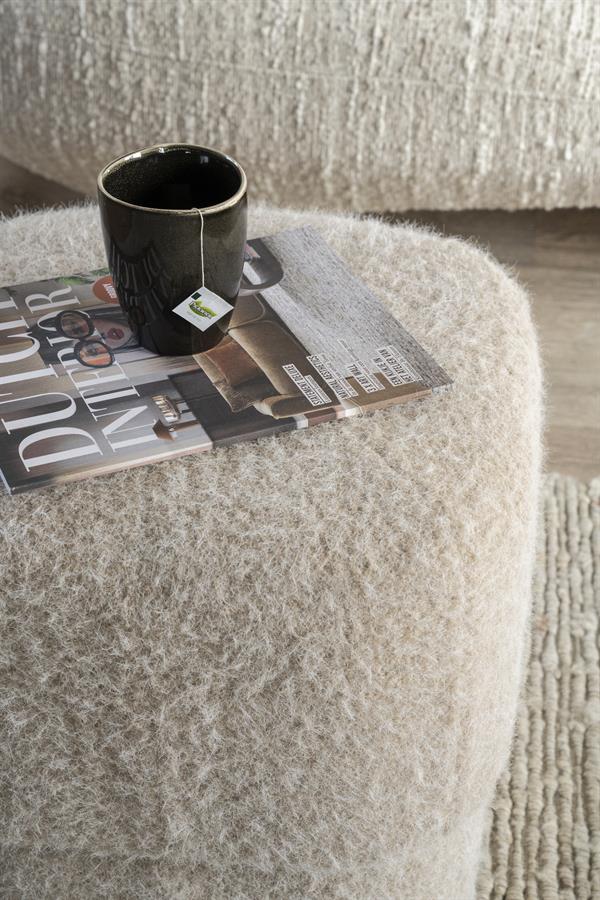 Poufs and stools Stool Kelso 40x40x40 – taupe | By Boo