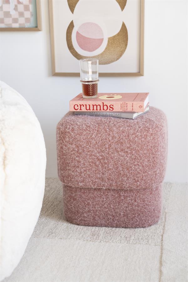 Poufs and stools Stool Kelso 40x40x40 – roze | By Boo
