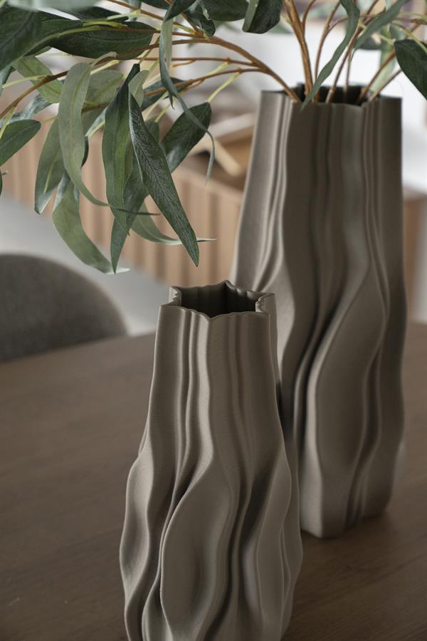 Pottery and vases Nove small 14,5x14,5x30 – taupe | By Boo