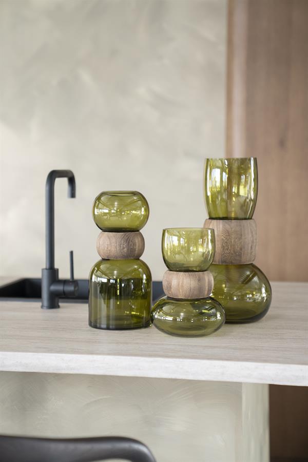 Pottery and vases Verra small 16,3x16,3x23,5 – groen | By Boo