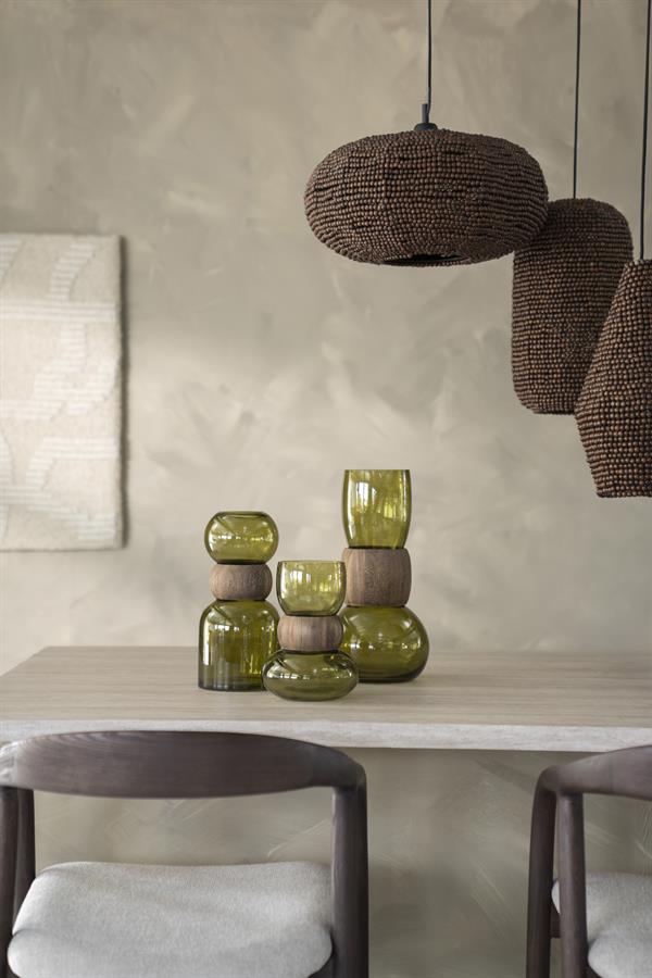 Pottery and vases Verra large 19,8x19,8x39,5 – groen | By Boo