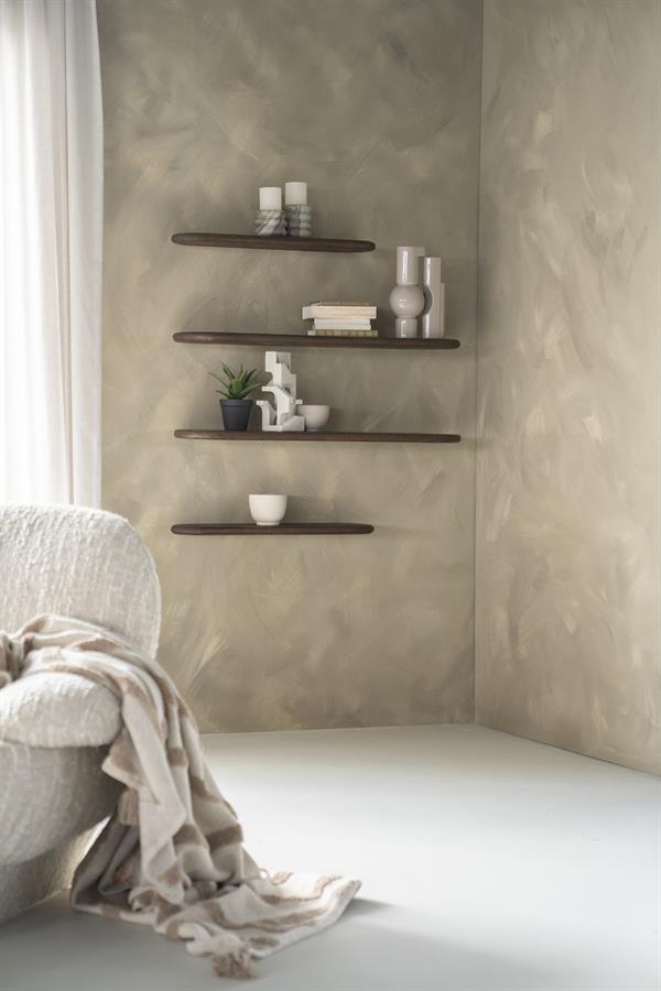 Wanddecoratie Tre 2 69x17x3 – bruin | By Boo