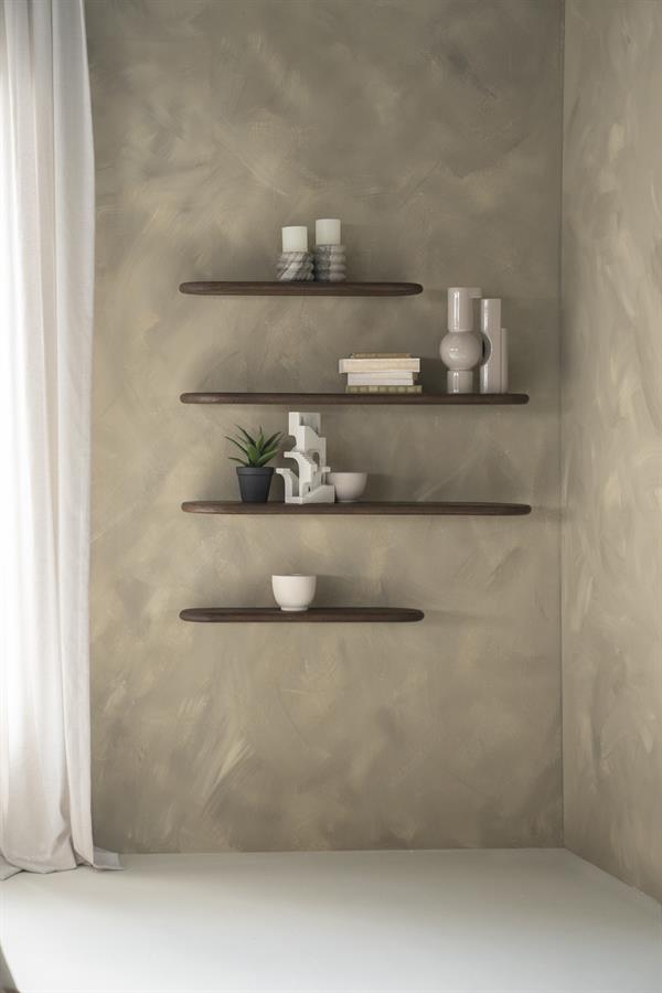 Wanddecoratie Tre 2 69x17x3 – bruin | By Boo