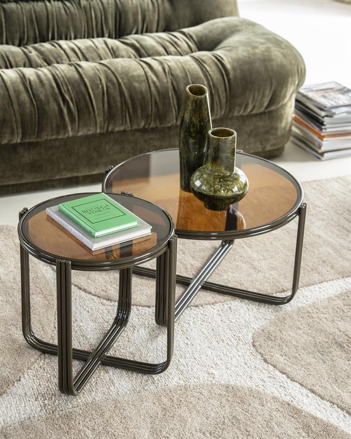 Tables Side table Groovy 42,5x42,5x42,5 – bruin | By Boo