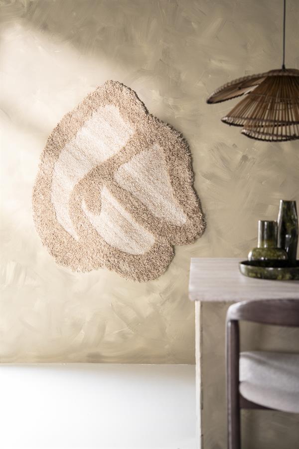 Wanddecoratie Kabe 120x120x4 – bruin | By Boo