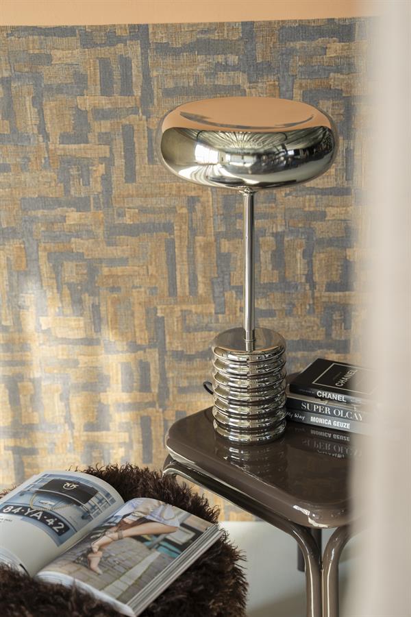 Lamp Table lamp Chromeo 29x29x46 – chrome | By Boo