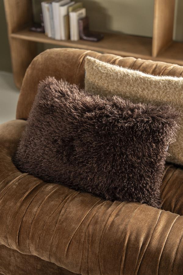 Sierkussen Pillow Doodly 60x40x13 – bruin | By Boo
