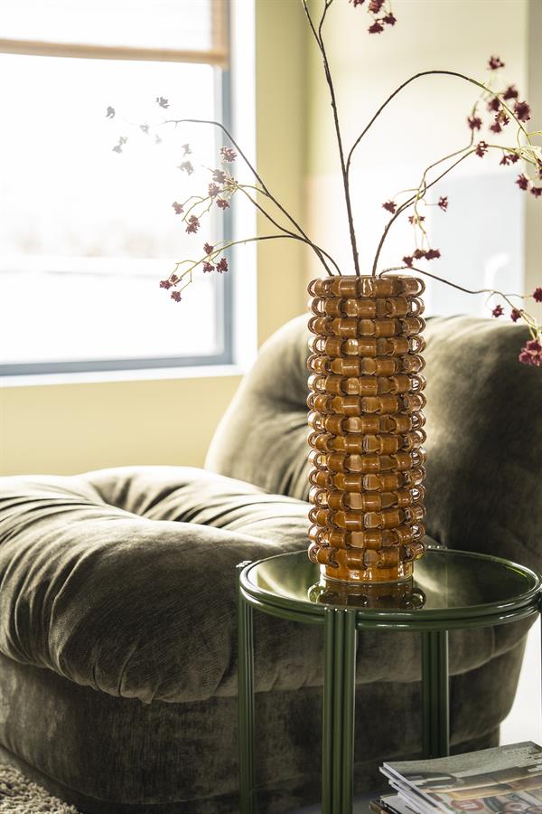 Pottery and vases Vase Loopa 1 15,7x15,7x39,5 – geel | By Boo