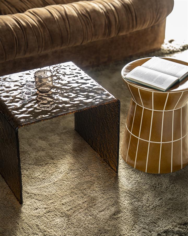 Tables Side table Ripple 50x45x42 – bruin | By Boo