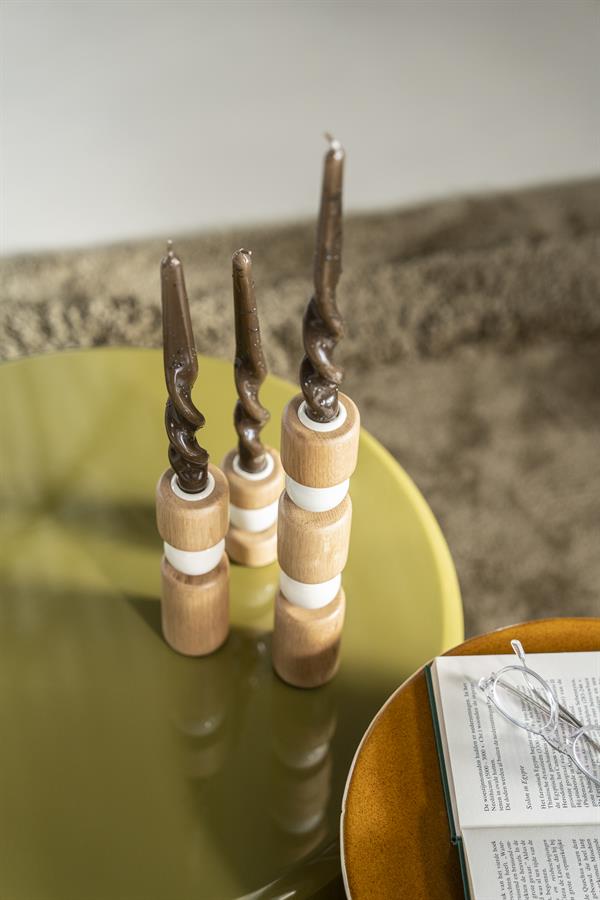 Candles Candle holder Belloa 5x5x11 / 5x5x20 / 5x5x27 – beige | By Boo