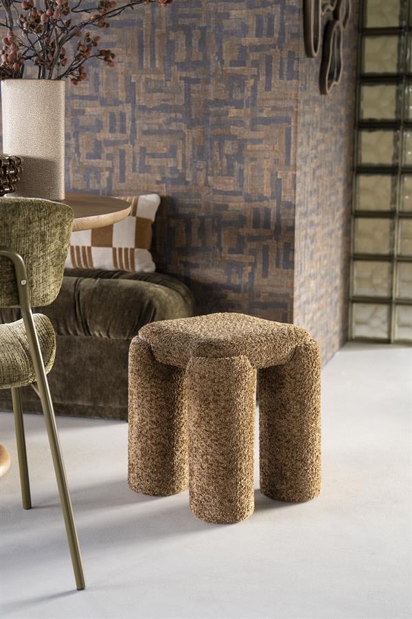 Poufs and stools Stool Omla 42,5x42,5x47 – geel | By Boo