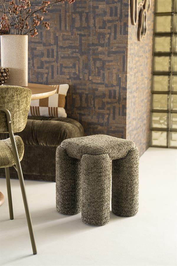 Poufs and stools Stool Omla 42,5x42,5x47 – groen | By Boo