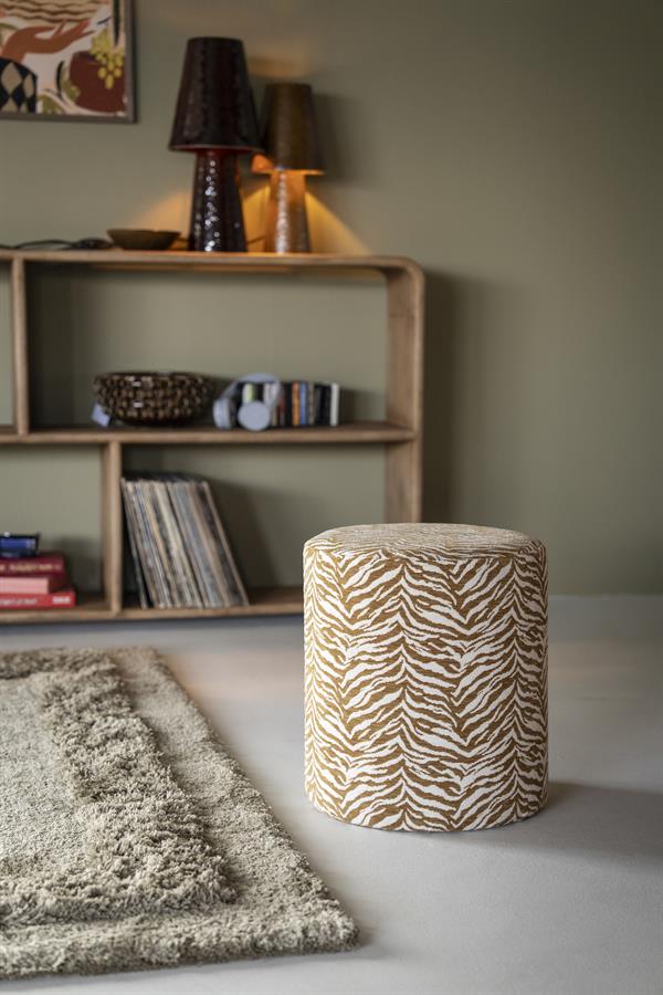 Poufs and stools Stool Tigra 38x38x42 – geel | By Boo