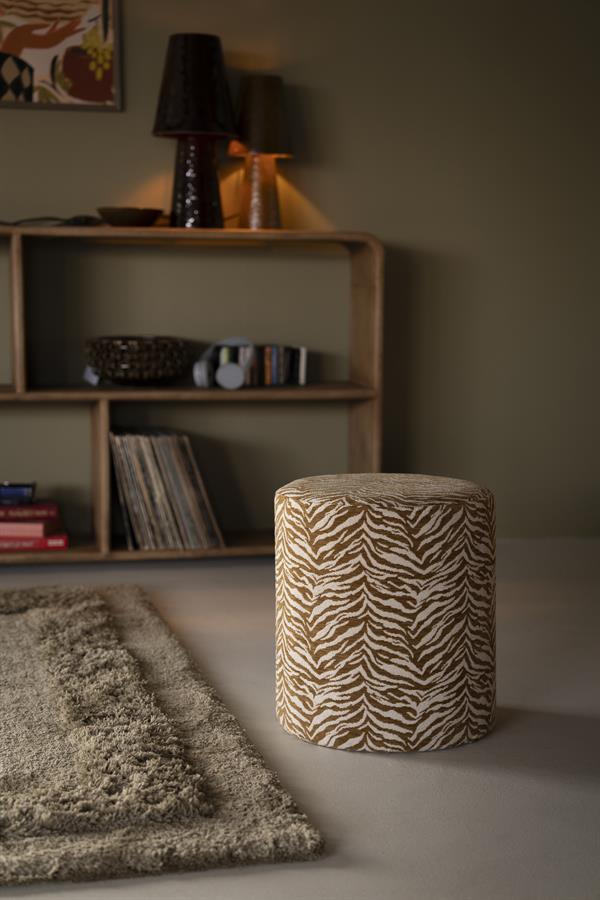 Poufs and stools Stool Tigra 38x38x42 – geel | By Boo