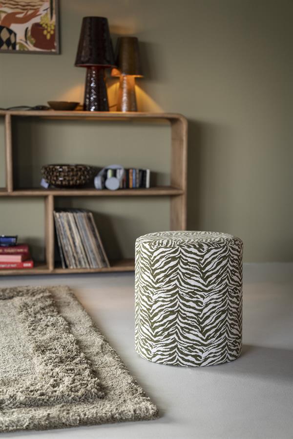 Poufs and stools Stool Tigra 38x38x42 – groen | By Boo