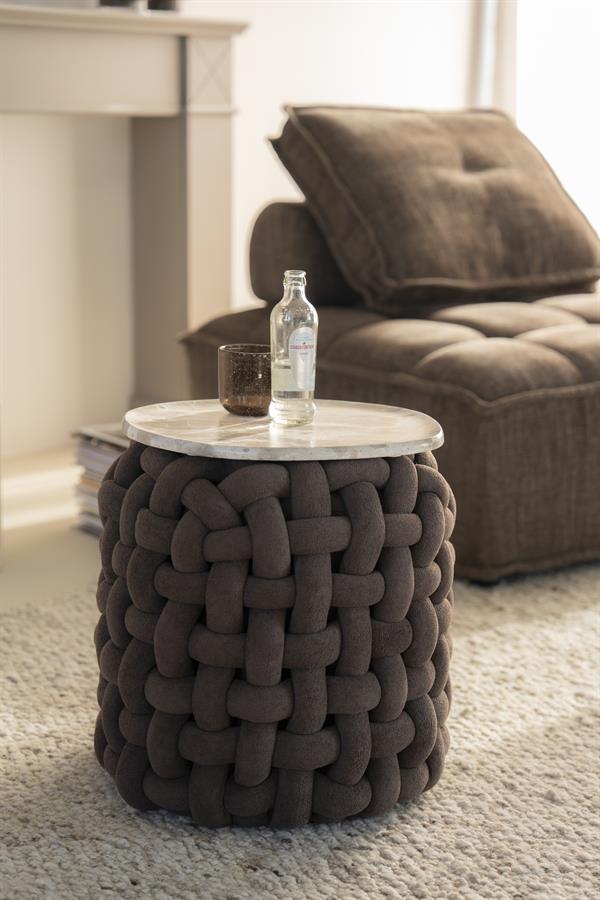 Poufs and stools Poofie 44x44x44 – bruin | By Boo