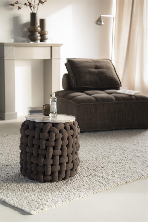 Poufs and stools Poofie 44x44x44 – bruin | By Boo