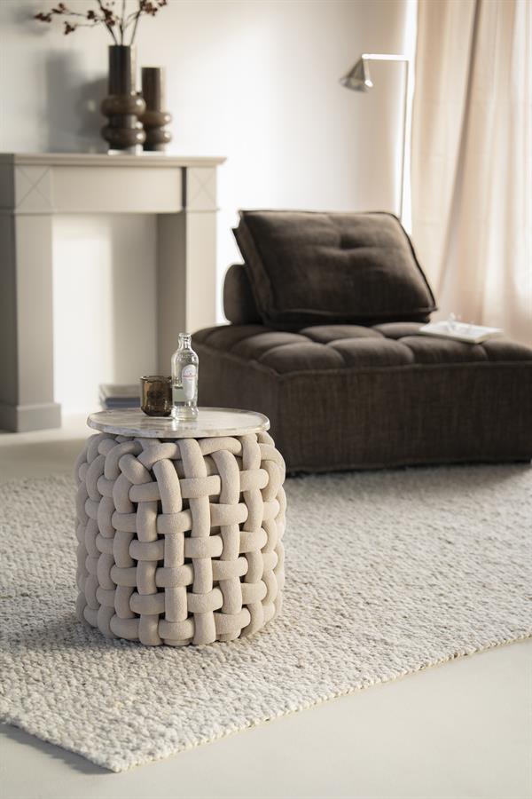 Poufs and stools Poofie 44x44x44 – beige | By Boo
