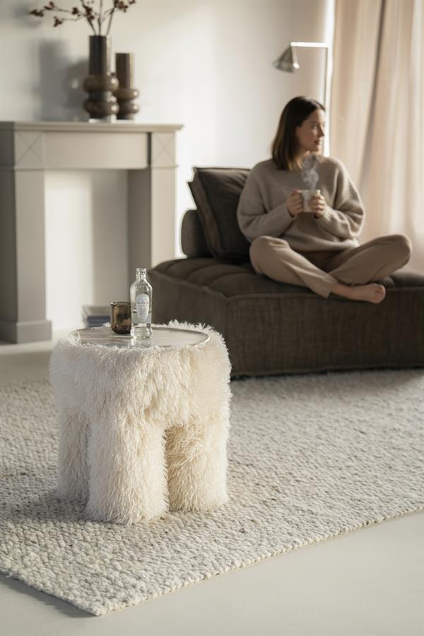 Poufs and stools Stool Doodly 40x40x43 – beige | By Boo