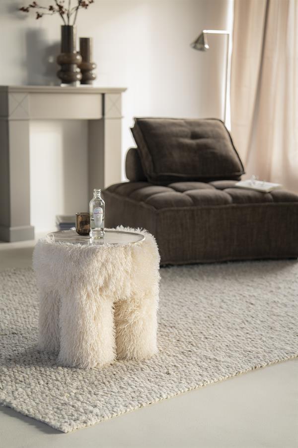 Poufs and stools Stool Doodly 40x40x43 – beige | By Boo