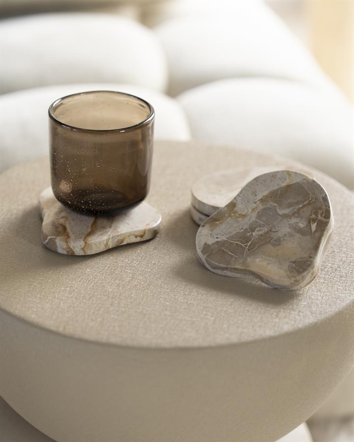 Tableware Coaster Marrone (set of 4) 11x10x6 – beige | By Boo