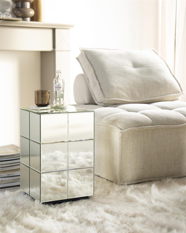 Tables Side table Flectron 30x30x48 – chrome | By Boo