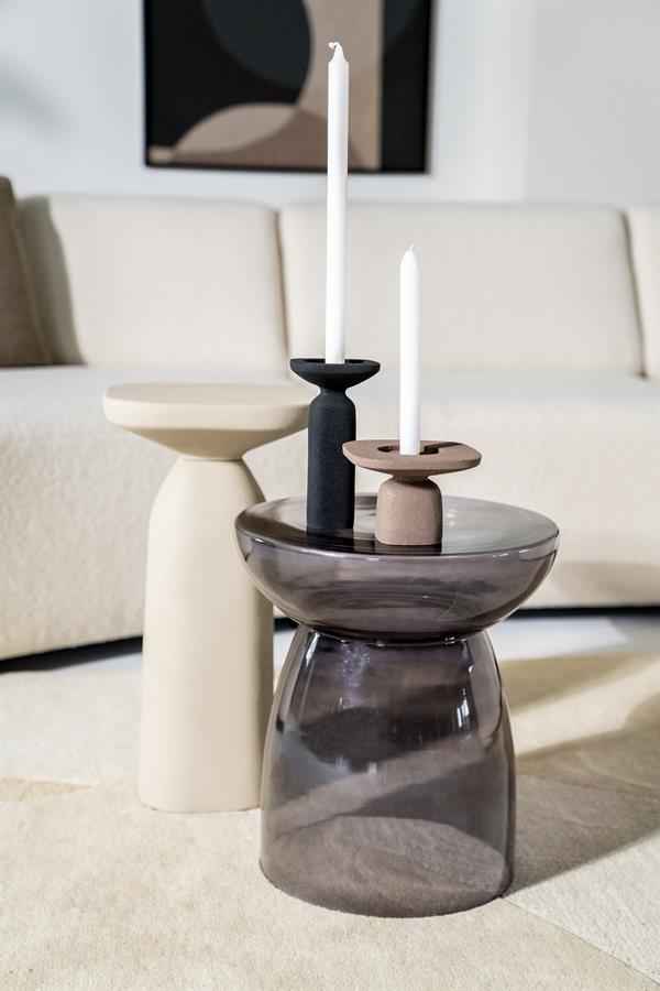 Candles Candle holder Squand small 14.2x14.2x9.7 – bruin | By Boo