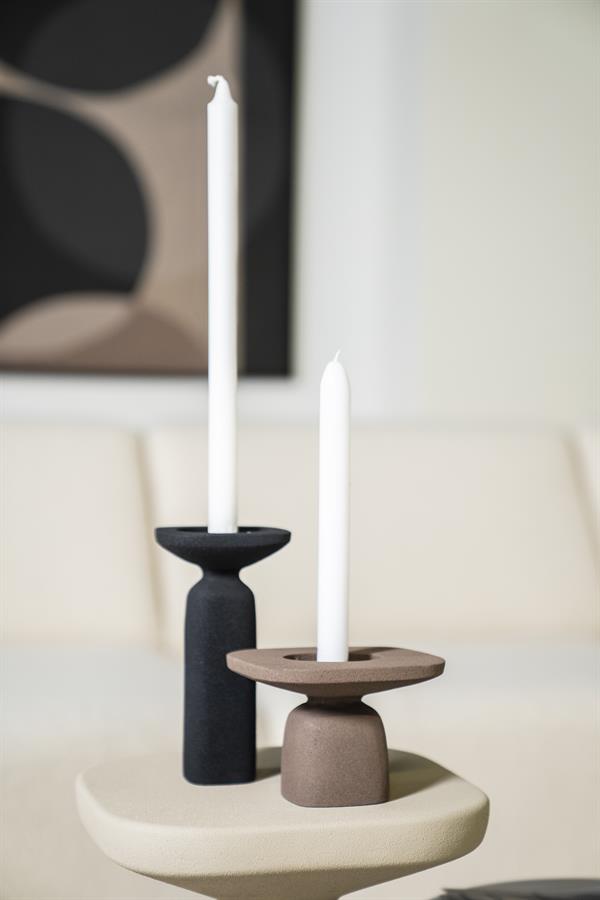 Candles Candle holder Squand small 14.2x14.2x9.7 – bruin | By Boo